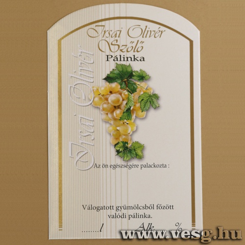 Plinks vegre Cmke /Irsai Olivr Szl/