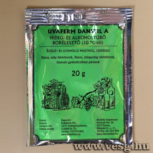 Uvaferm Danstil A /Hideg s Alkoholtr Borleszt/ 20g