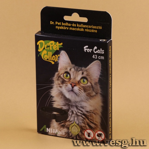 Dr.Pet Bolha �s Kullancsriaszt� nyak�rv /Macska, 43cm/